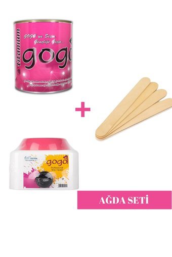 Gogo 1+1 Kazanlı Ağda Makinesi + El Ağdası + Spatula