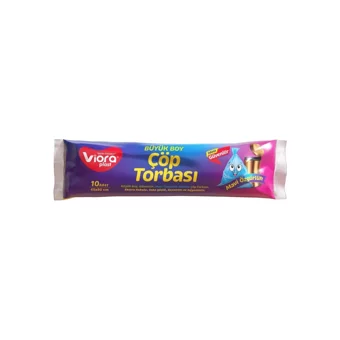 Vioraplast Büyük Boy 65x80 cm Çöp Poşeti Mavi