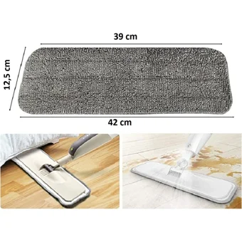 Zengin Çarşım Islak 5'li Mop Seti Gri