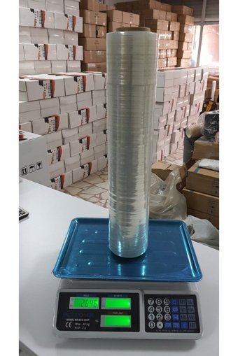 Electron Ambalaj Renkli Bıçaklı 20000 cm Palet Streç Film 6 Adet