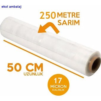 Ekol Ambalaj 25000 cm Sanayi Tipi Palet Streç Film