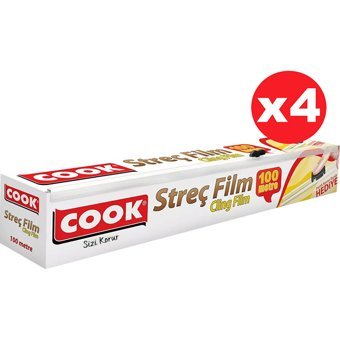 Cook Bıçaklı 10000 cm Palet Streç Film 4 Adet