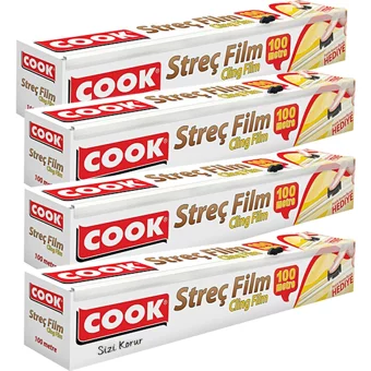 Cook Bıçaklı 10000 cm Palet Streç Film 4 Adet