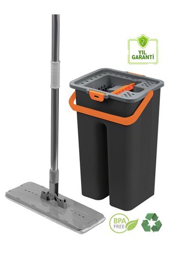 Zambak Tablet 21x27x39 cm Mop Seti Gri