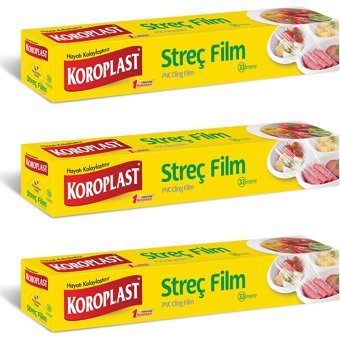 Koroplast Bıçaklı 330 cm Palet Streç Film 3 Adet