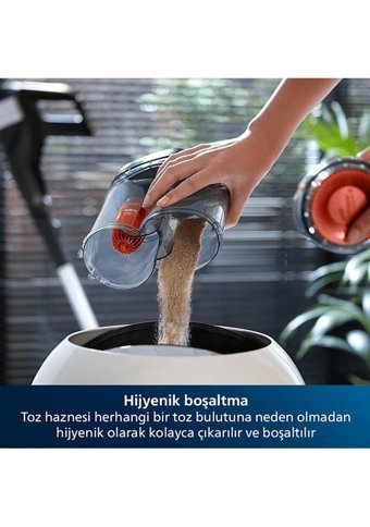 Philips SpeedPro Max XC7040/01 1000 W Toz Torbasız Işıklı Kuru Kablosuz Dikey Şarjlı Süpürge Siyah