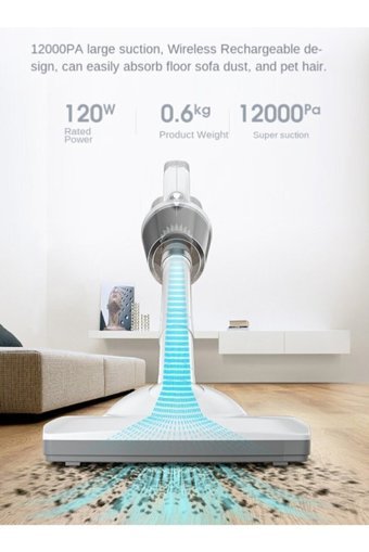 Westus 12000pa 2in1 1000 W Toz Torbasız Hepa Filtreli Kuru Kablosuz Dikey Şarjlı Süpürge Beyaz