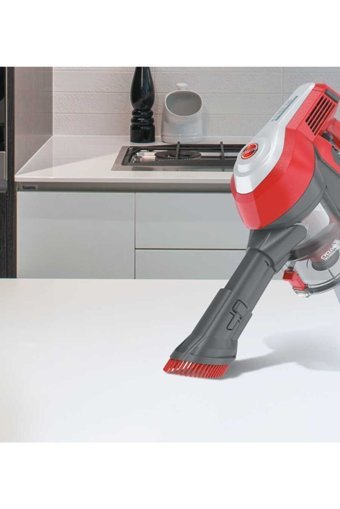 Hoover H-Free 100 HF122 Toz Torbasız Işıklı Kuru Kablosuz Dikey Şarjlı Süpürge Kırmızı