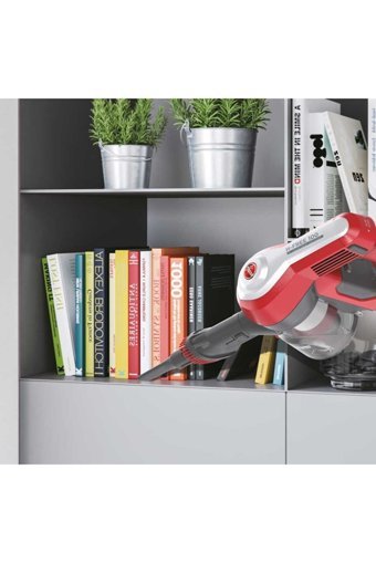 Hoover H-Free 100 HF122 Toz Torbasız Işıklı Kuru Kablosuz Dikey Şarjlı Süpürge Kırmızı