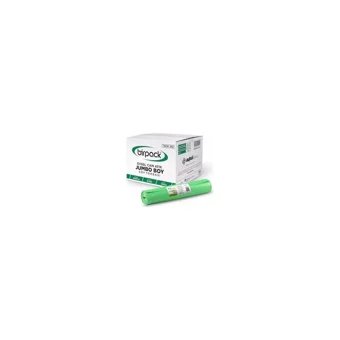 Birpack Cam Atık Jumbo Boy 80x110 cm Çöp Poşeti 20 Adet Yeşil