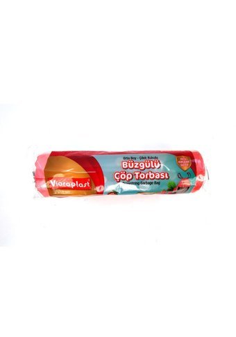 Vioraplast Çilek Kokulu Büzgülü Orta Boy 55x60 cm Çöp Poşeti Kırmızı