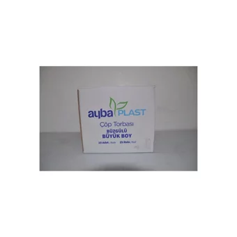 Ayba Plast Limon Kokulu Büzgülü Büyük Boy 65x70 cm Çöp Poşeti 25 Adet Sarı