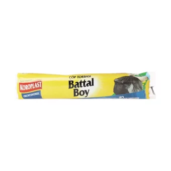Koroplast Battal Boy 72x96 cm Çöp Poşeti 10x3 Adet Siyah