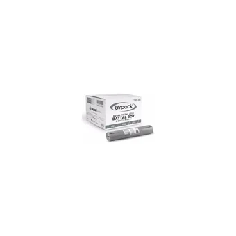 Birpack Evsel Metal Atık Battal Boy 72x95 cm Çöp Poşeti 20 Adet Gri