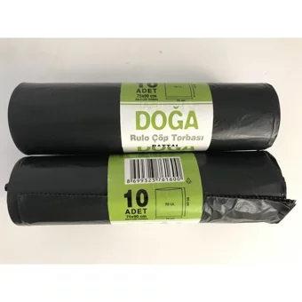 Ecoplast Battal Boy 75x90 cm Çöp Poşeti 2 Adet Siyah