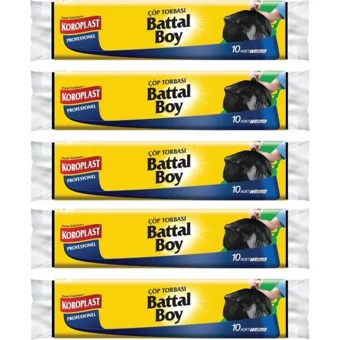 Koroplast Battal Boy 75x90 cm Çöp Poşeti 10x5 Adet Mavi