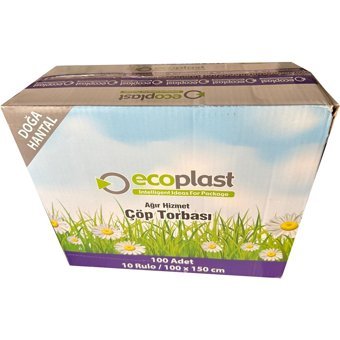 Ecoplast Hantal Boy 100x150 cm Çöp Poşeti 10x20 Adet Siyah