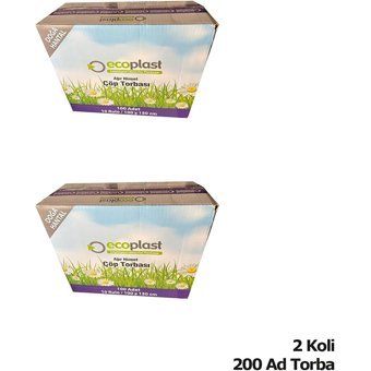 Ecoplast Hantal Boy 100x150 cm Çöp Poşeti 10x20 Adet Siyah