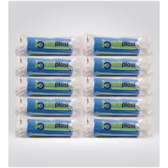 Ecoplast Orta Boy 55x60 cm Çöp Poşeti 10x20 Adet Beyaz