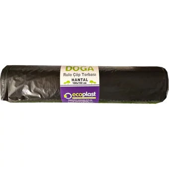 Ecoplast Hantal Boy 100x150 cm Çöp Poşeti 10x10 Adet Siyah