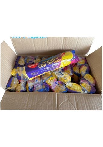 Viora Limon Kokulu Büzgülü Orta Boy 55x60 cm Çöp Poşeti 32x15 Adet Sarı