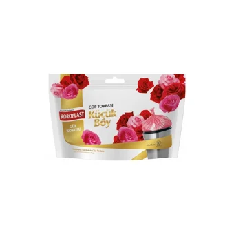 Koroplast Gül Kokulu Küçük Boy 40x45 cm Çöp Poşeti 30x3 Adet Pembe