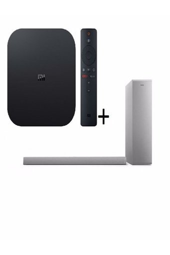 Philips TAB6405 140 W Harici 20 W Subwooferlı Kablosuz Bluetoothlu USB Dolby Atmos 2.1 Soundbar Gri + Xiaomi Mi Box 4K