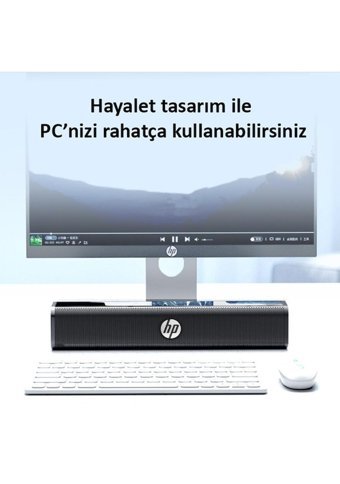 Hp WS10 6 W 85 dB ± 3 dB Kablolu USB Soundbar Siyah