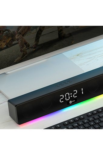 Lecoo Ds103 10 W 75 dB Kablosuz Bluetoothlu USB Soundbar Siyah