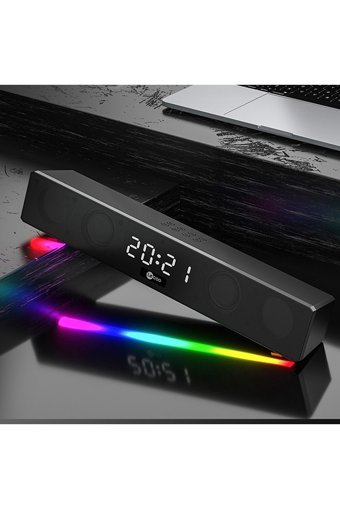 Lecoo Ds103 10 W 75 dB Kablosuz Bluetoothlu USB Soundbar Siyah
