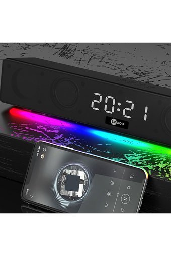 Lecoo Ds103 10 W 75 dB Kablosuz Bluetoothlu USB Soundbar Siyah