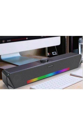 Lenovo Thinkplus Kablosuz Bluetoothlu USB 2.0 Soundbar Siyah
