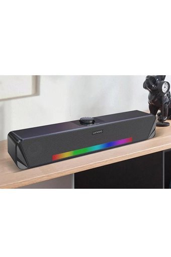 Lenovo Thinkplus Kablosuz Bluetoothlu USB 2.0 Soundbar Siyah