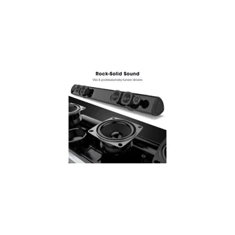 Xinh 100 W Siyah Subwooferlı Kablosuz Bluetoothlu USB Soundbar Siyah