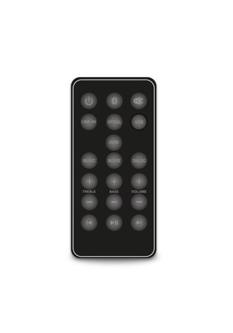 Goldmaster SB-1140 Harici 40 W Subwooferlı Kablosuz Bluetoothlu USB Dolby Atmos Soundbar Siyah