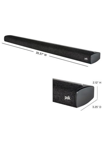 Polk Audio Signa S3 160 W Harici 80 W Subwooferlı Kablosuz Bluetoothlu Dolby Atmos 2.1 Soundbar Siyah