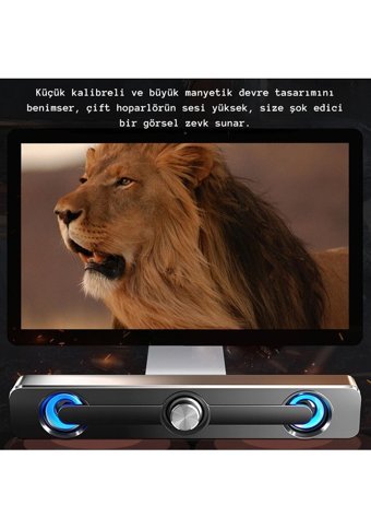 Sada V-111 3 W 65 dB Kablolu USB 2.0 Soundbar Siyah