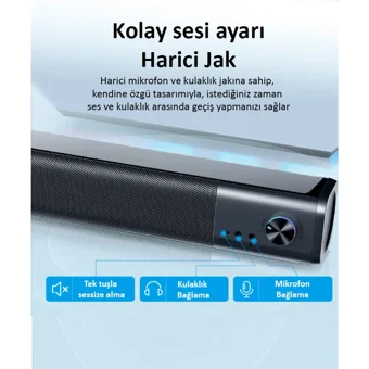 Hp WS10 Pro 6 W 85 dB ± 3 dB Kablolu USB Soundbar Siyah
