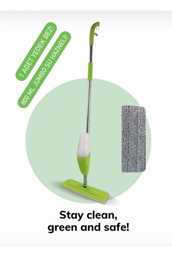 Zm Döner Başlıklı 2'li Mop Yeşil