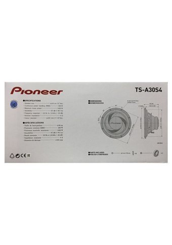 Pioneer Ts-A30S4 1400 W Mini Subwoofer Siyah