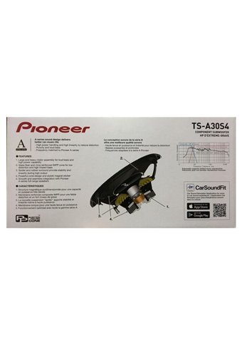 Pioneer Ts-A30S4 1400 W Mini Subwoofer Siyah