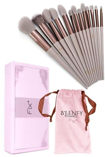 BEENFY Fix 13'lü Allık Eyeliner Far Makyaj Fırça Seti Ahşap