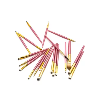 Hello Estel'la Kitty Pro 20'li Allık Eyeliner Far Makyaj Fırça Seti