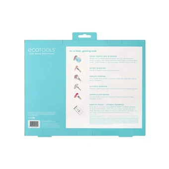 Ecotools Ready Set Glow 4'lü Allık Far Makyaj Fırça Seti