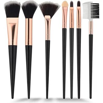Gold Beauty Core Collection 7'li Allık Eyeliner Far Makyaj Fırça Seti
