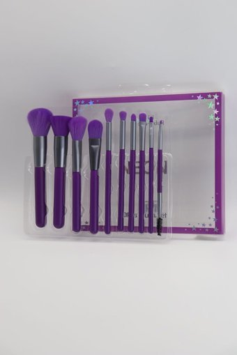 Ruby Face Neon 10'lu Allık Eyeliner Far Makyaj Fırça Seti