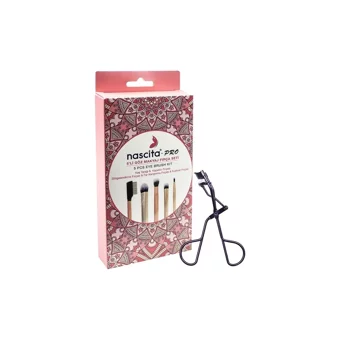 Nascita Pro 5'li Eyeliner Far Makyaj Fırça Seti + Kirpik Kıvırma Makinası