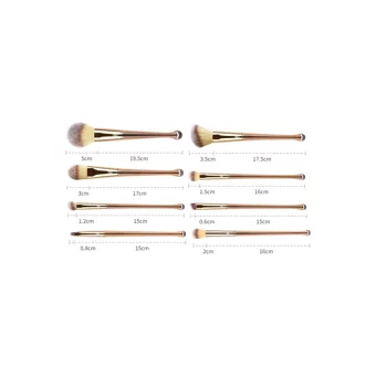 Zoreya Denizkızı 8'li Allık Eyeliner Far Makyaj Fırça Seti
