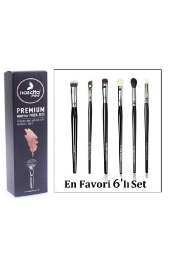 Nascita No:110 6'lı Eyeliner Far Makyaj Fırça Seti