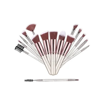 Bestope Çift Taraflı 16'lı Allık Eyeliner Far Makyaj Fırça Seti
